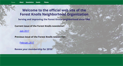 Desktop Screenshot of forestknolls.org